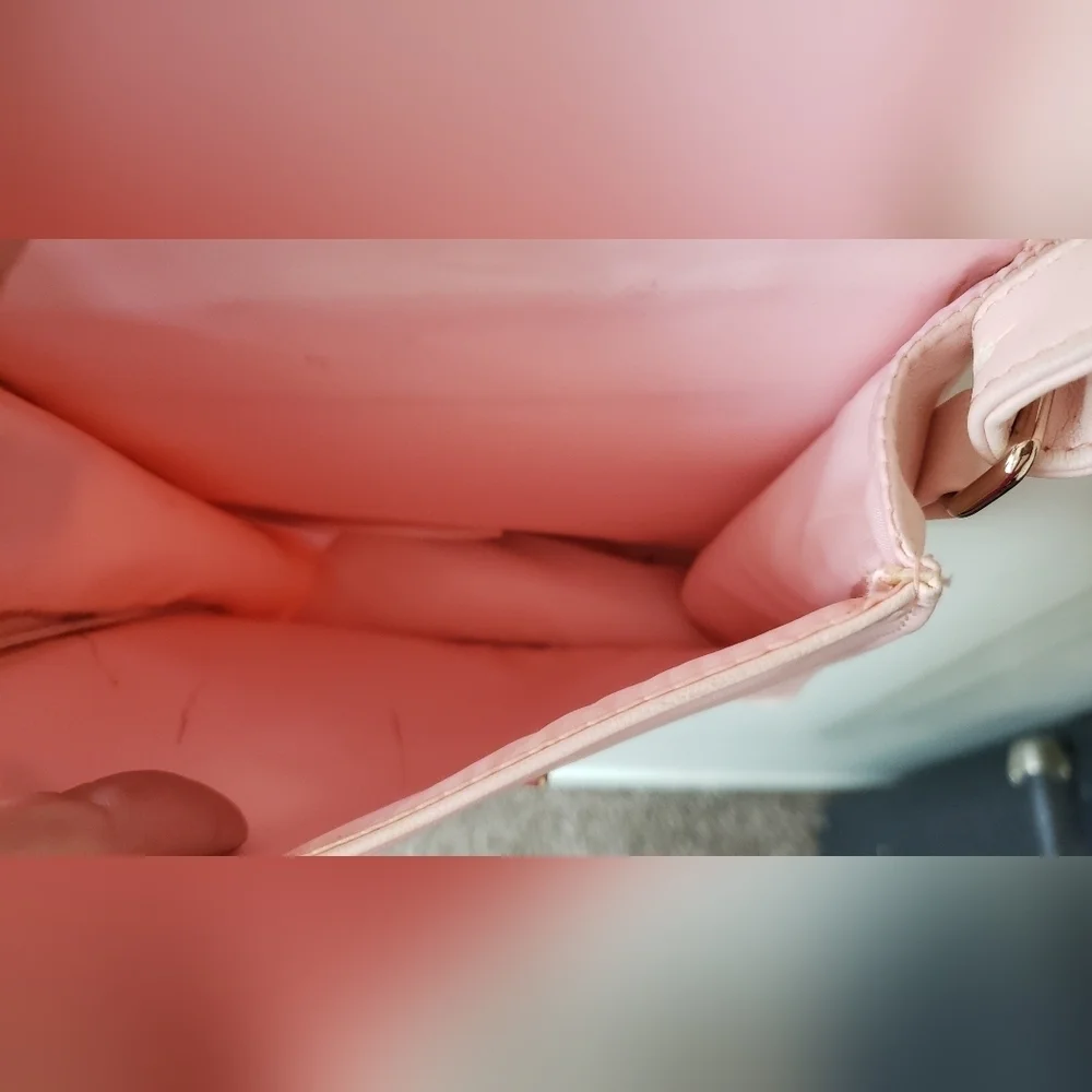 3/$20 Juicy Couture Crossbody Bag Light Pink With Gold Accents
